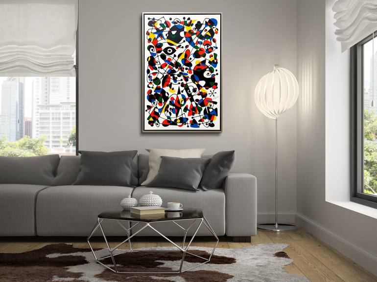 Original Modern Abstract Painting by Frank le Pair