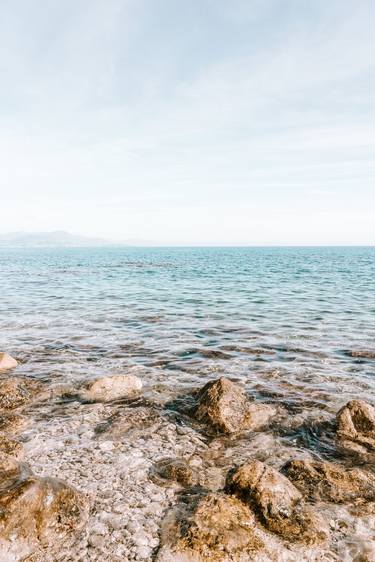 Sea Waves Rocky Beach, Antibes Beach, French Riviera Beach thumb