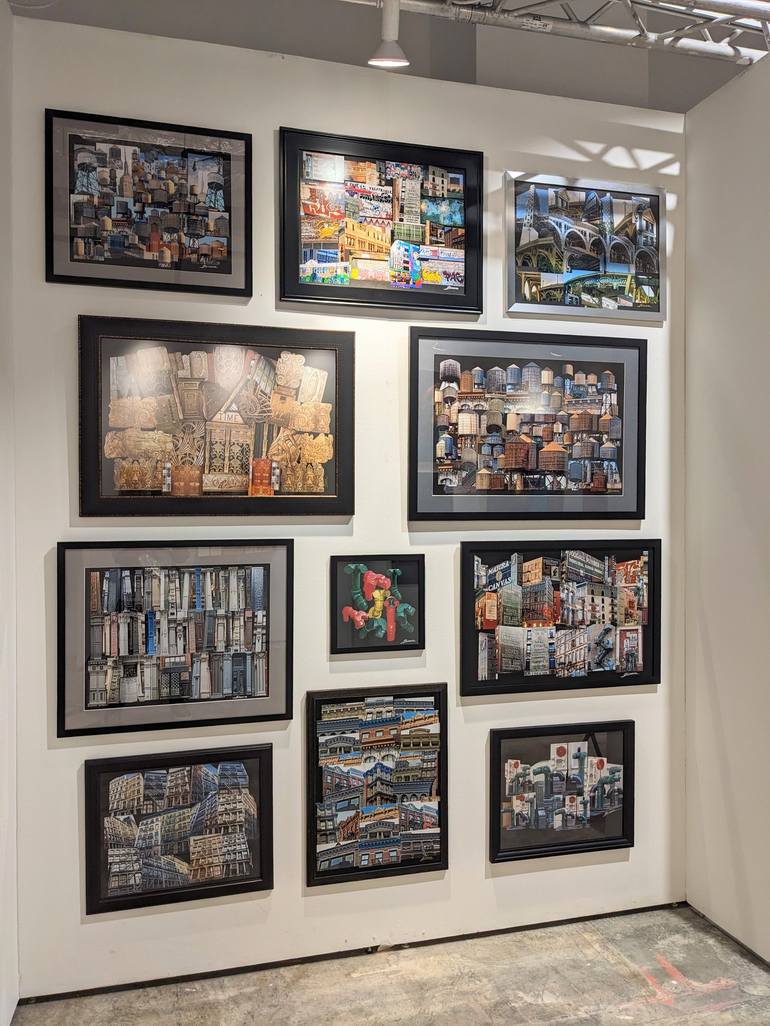 Original Photorealism Cities Collage by Pearl Fine Art