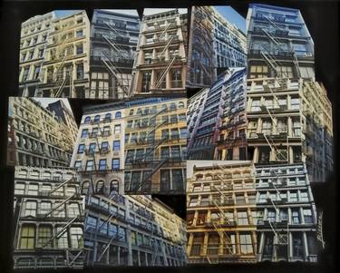 Original Photorealism Cities Collage by Pearl Fine Art