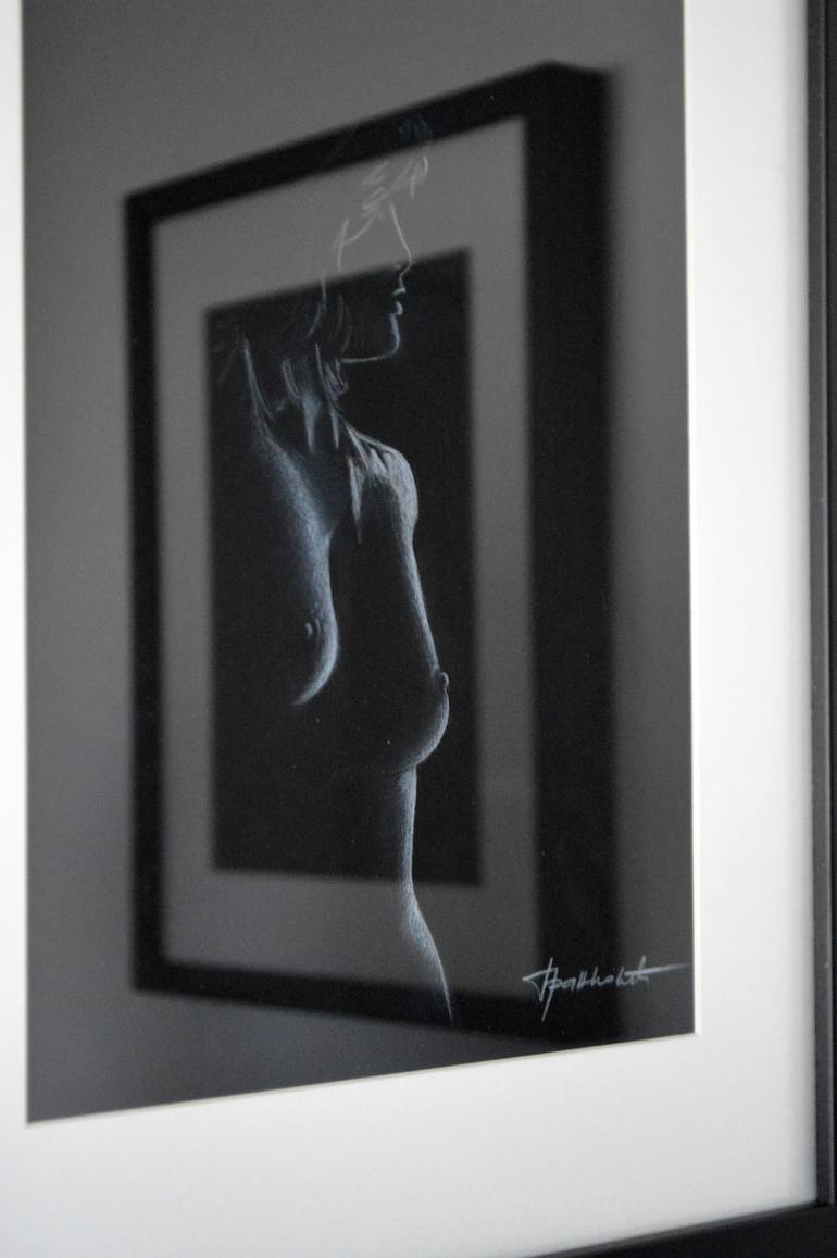 Original Fine Art Nude Drawing by Brankovic Bojan