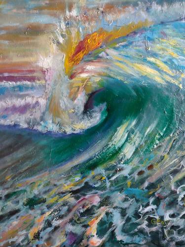 Print of Abstract Seascape Paintings by Gabriela Enso