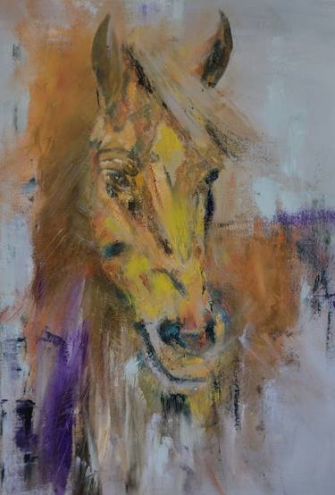 Original Abstract Horse Paintings by Gabriela Enso