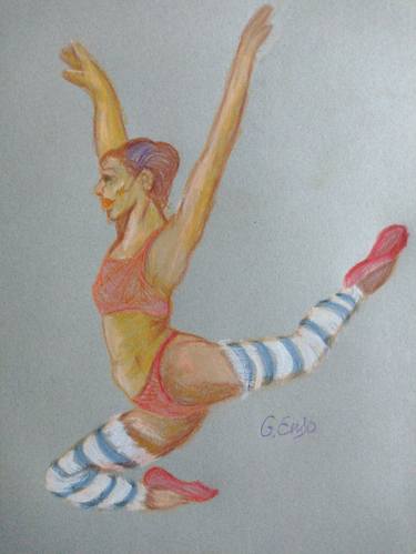 Original Figurative Sports Drawings by Gabriela Enso