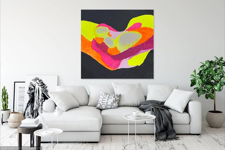 Original Conceptual Abstract Painting by Eleni Phyla