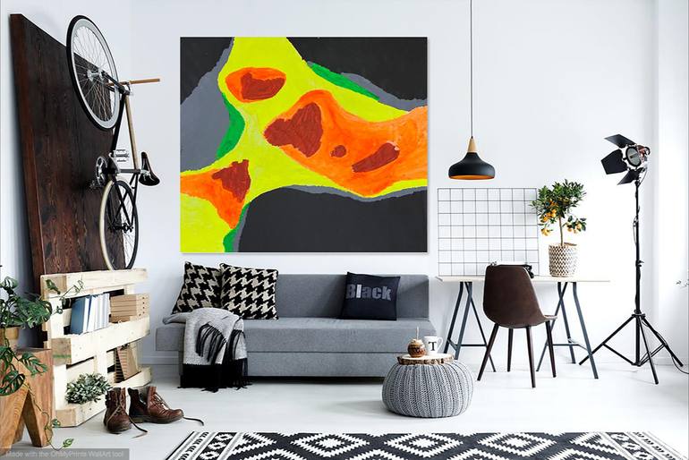 Original Conceptual Abstract Painting by Eleni Phyla