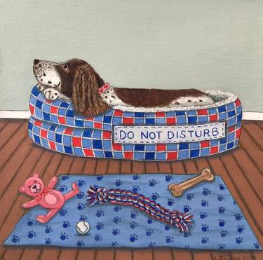 Let Sleeping Dogs Lie Painting By Lisa Davies Saatchi Art