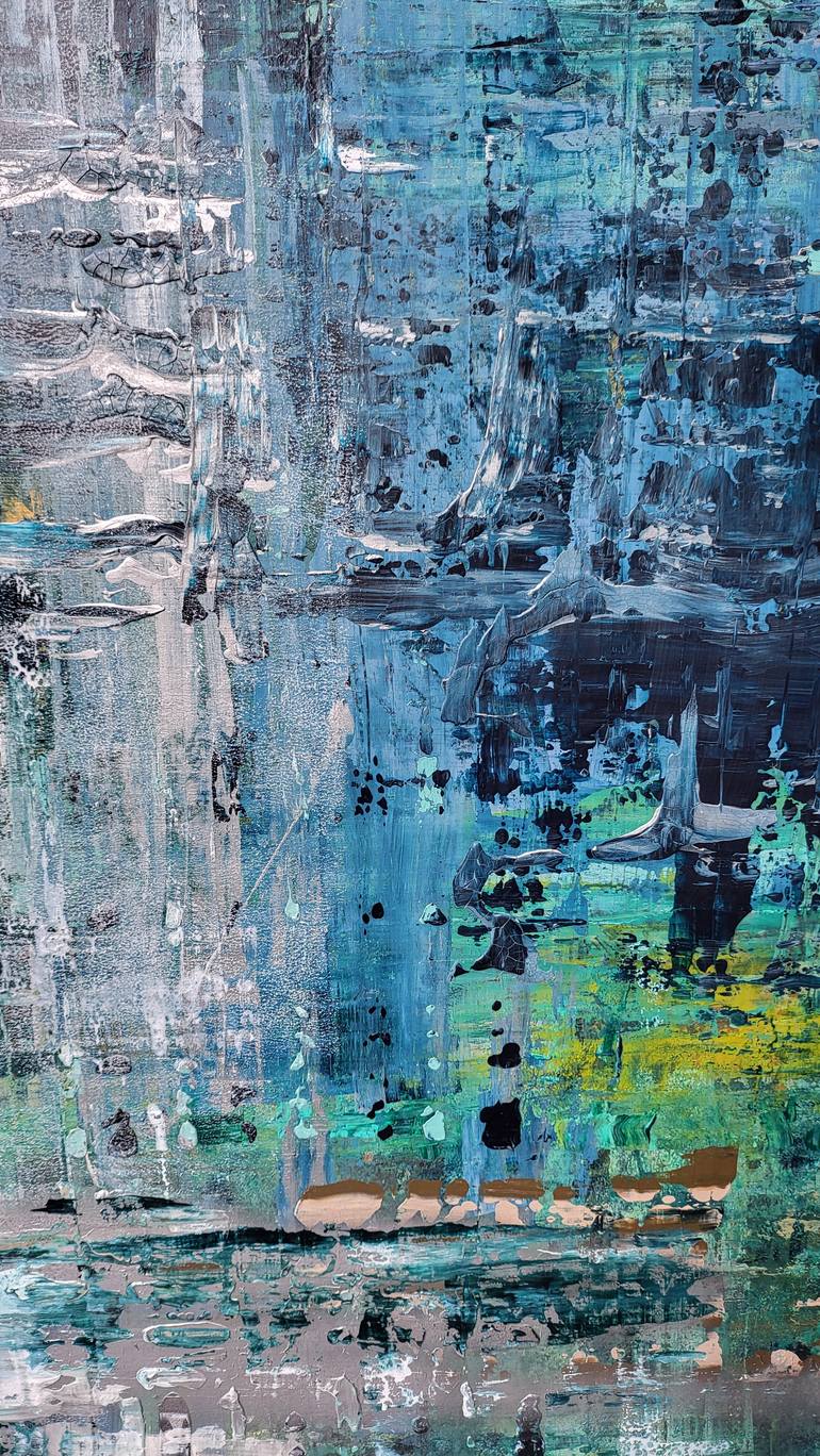 Original Abstract Expressionism Abstract Painting by Carolina Sauca