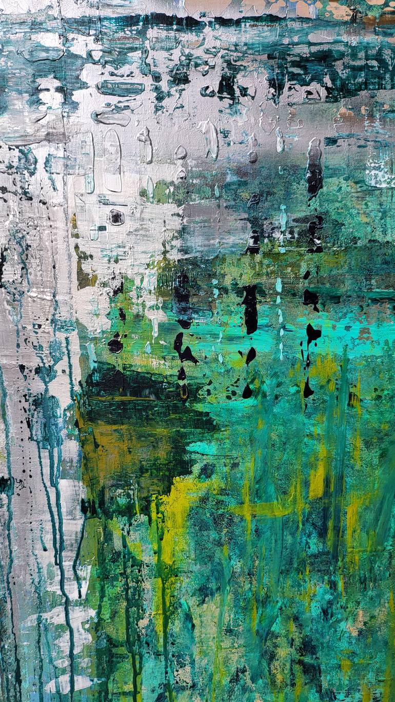 Original Abstract Expressionism Abstract Painting by Carolina Sauca