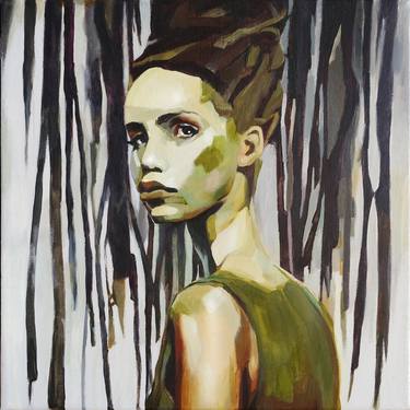 Saatchi Art Artist Agnese Kurzemniece; Paintings, “Forest Girl IV” #art
