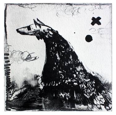 Original Expressionism Animal Printmaking by Agnese Kurzemniece