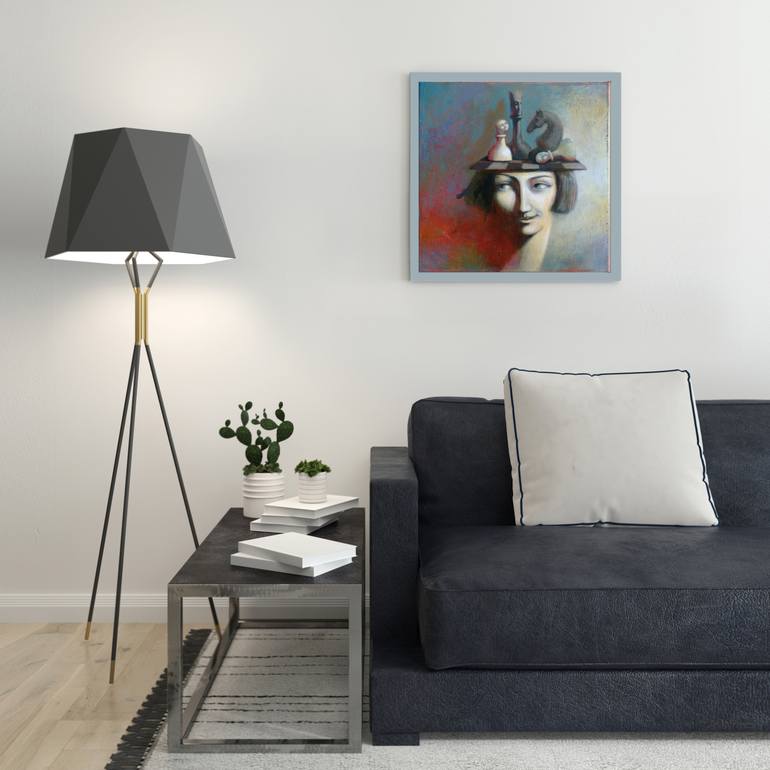 Original Figurative Fantasy Painting by Agnese Kurzemniece