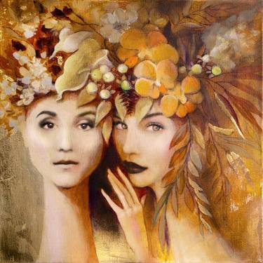 Print of Figurative Floral Paintings by Agnese Kurzemniece