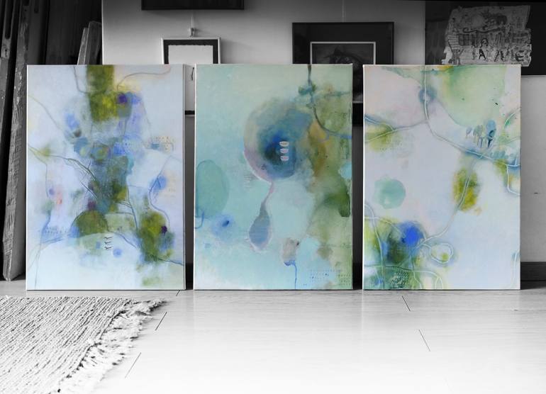 Original Fine Art Abstract Painting by Agnese Kurzemniece