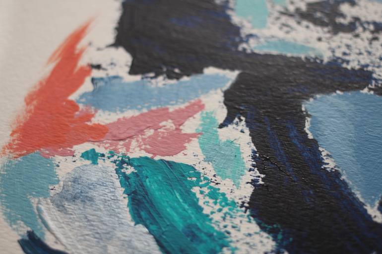 Original Abstract Expressionism Abstract Painting by Versannette Blackman