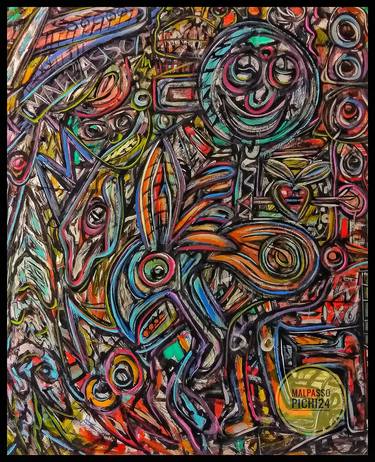 Original Abstract Fantasy Painting by Brian Malpasso