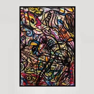 Original Abstract Expressionism Comics Paintings by Brian Malpasso