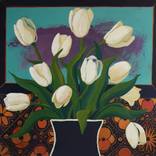 shiny things )( white tulips by Kai Hoge