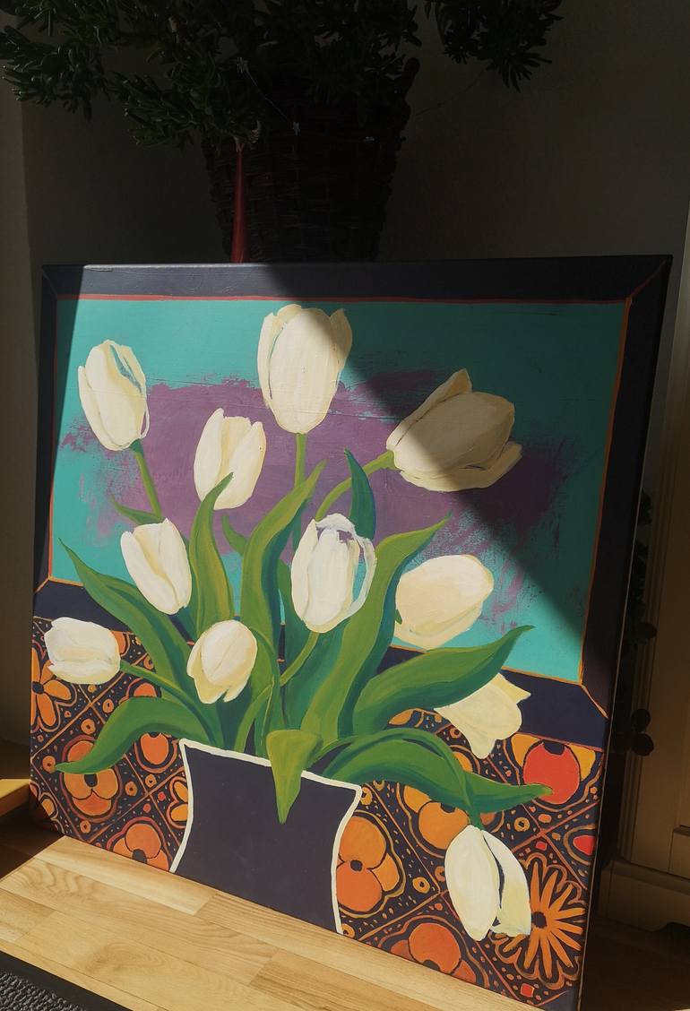 Original Impressionism Floral Painting by Kai Hoge
