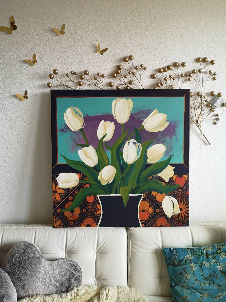 Original Impressionism Floral Painting by Kai Hoge