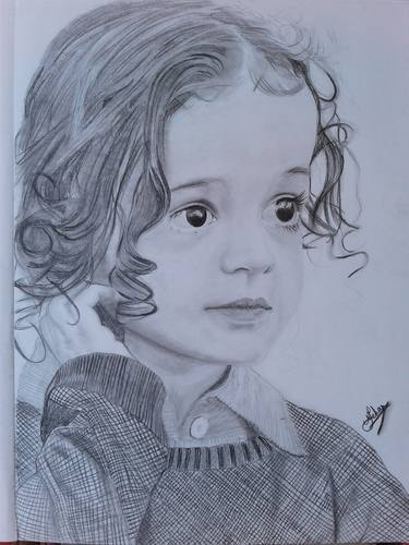 Original Portraiture Kids Drawings by Neha Mahobiya