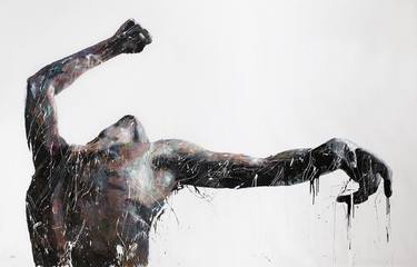 Original Figurative Men Paintings by Shai Yossef