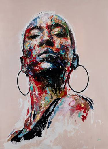 Original Figurative Women Paintings by Shai Yossef