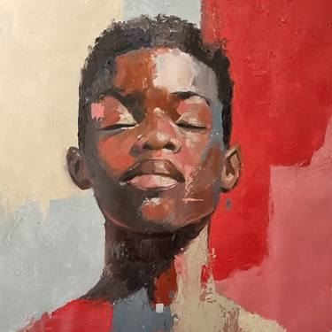 Original Portraiture Men Painting by Shai Yossef