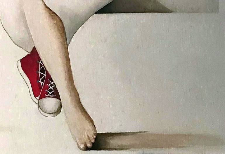 Original Figurative People Painting by Edith Chauvet-Simon