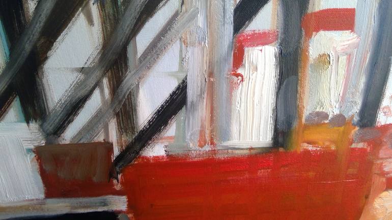 Original Abstract Landscape Painting by rebecca hathaway