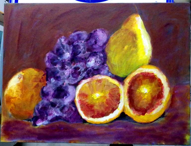 Original Impressionism Still Life Painting by Marie Steffin