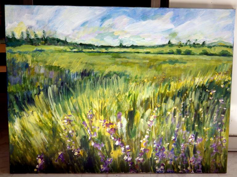 Original Impressionism Nature Painting by Marie Steffin