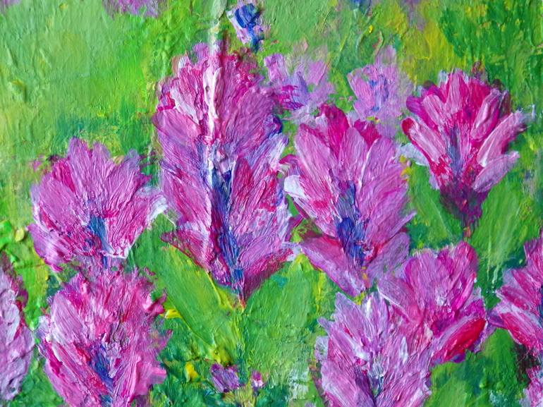 Original Abstract Expressionism Botanic Painting by Marie Steffin