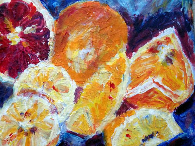 Original Abstract Expressionism Still Life Painting by Marie Steffin