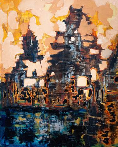Print of Abstract Expressionism Architecture Paintings by VC Nair