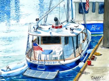 Print of Expressionism Boat Paintings by Glenn Higgins