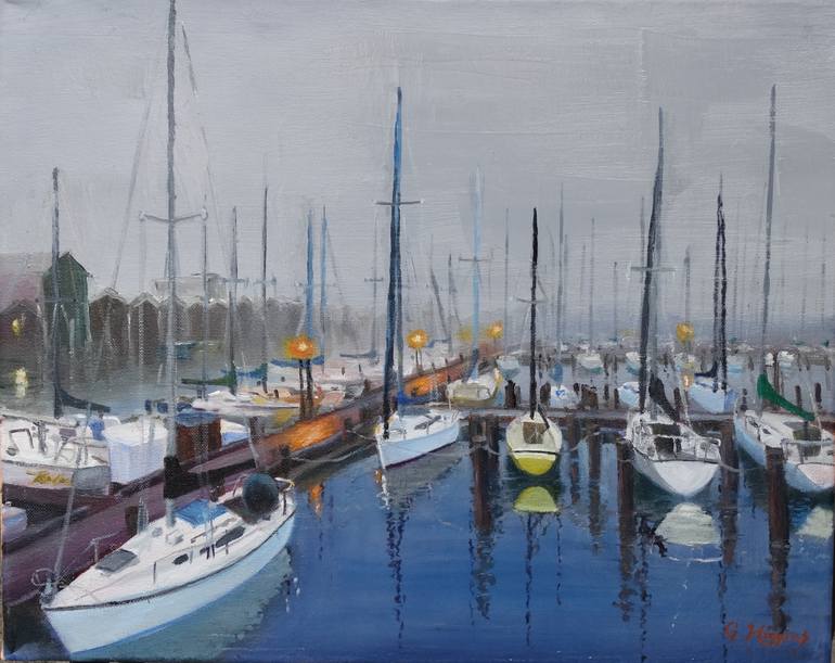 Print of Impressionism Boat Paintings by Glenn Higgins