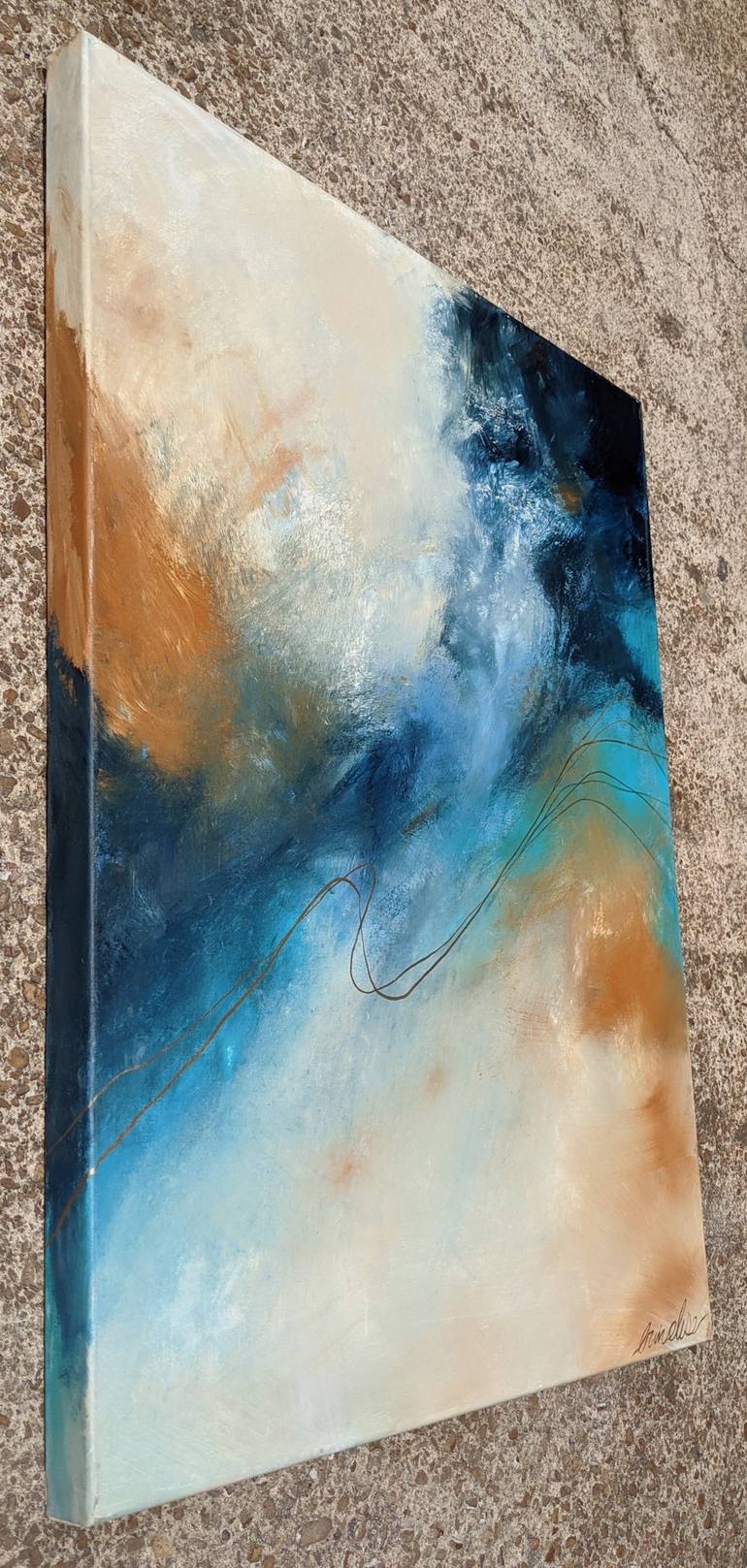 Original Abstract Painting by erin laughlin