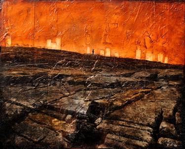Original Conceptual Landscape Mixed Media by Kevin Rolly