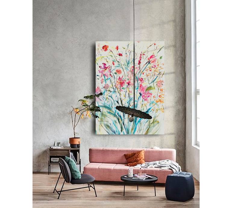 Original Impressionism Floral Painting by Elena de hados