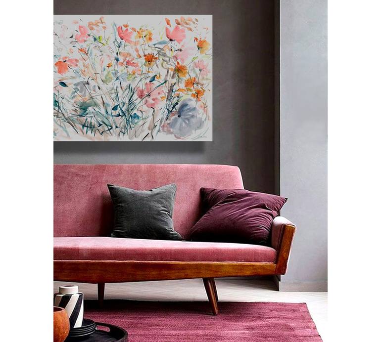 Original Floral Painting by Elena de hados