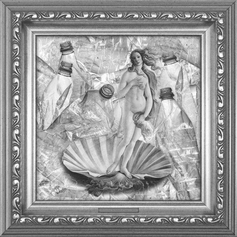Original Black & White Seascape Digital by Dw Percival