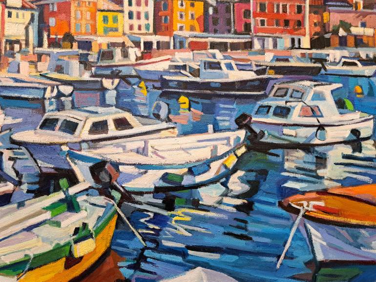 Original Fine Art Seascape Painting by Maja ĐOkić Mihajlović