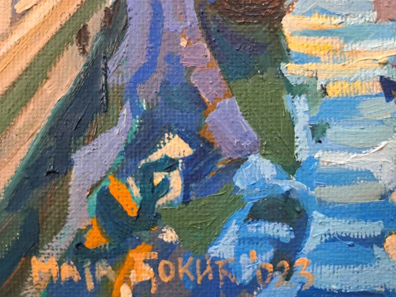 Original Impressionism Architecture Painting by Maja ĐOkić Mihajlović