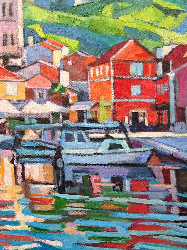 Original Impressionism Seascape Painting by Maja ĐOkić Mihajlović