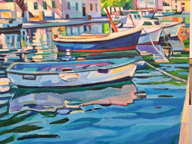 Original Impressionism Seascape Painting by Maja ĐOkić Mihajlović