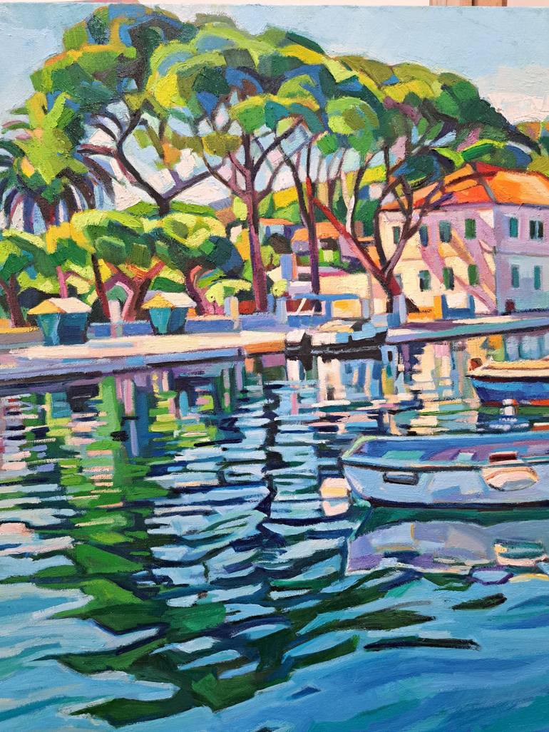 Original Impressionism Seascape Painting by Maja ĐOkić Mihajlović