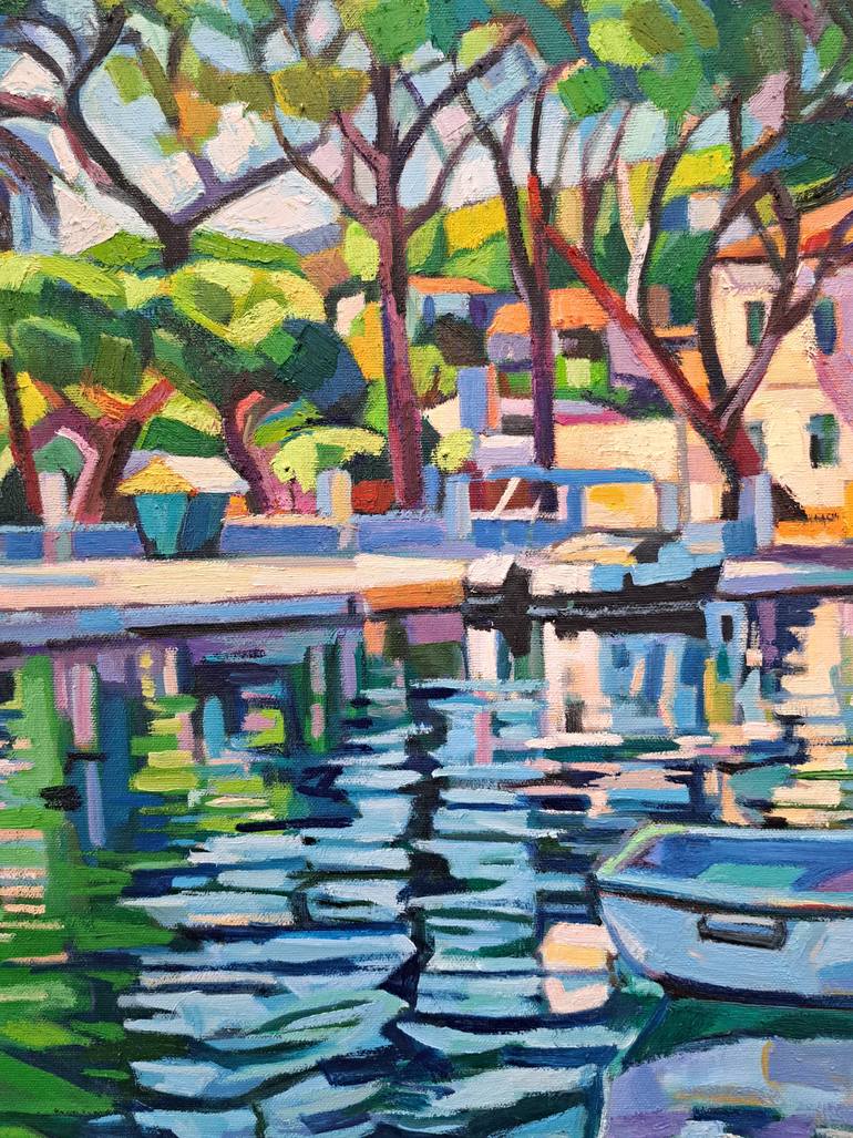 Original Impressionism Seascape Painting by Maja ĐOkić Mihajlović