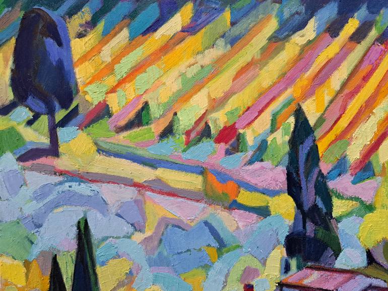 Original Impressionism Landscape Painting by Maja ĐOkić Mihajlović