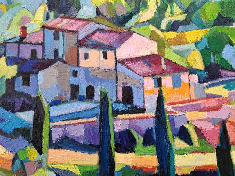 Original Impressionism Landscape Painting by Maja ĐOkić Mihajlović